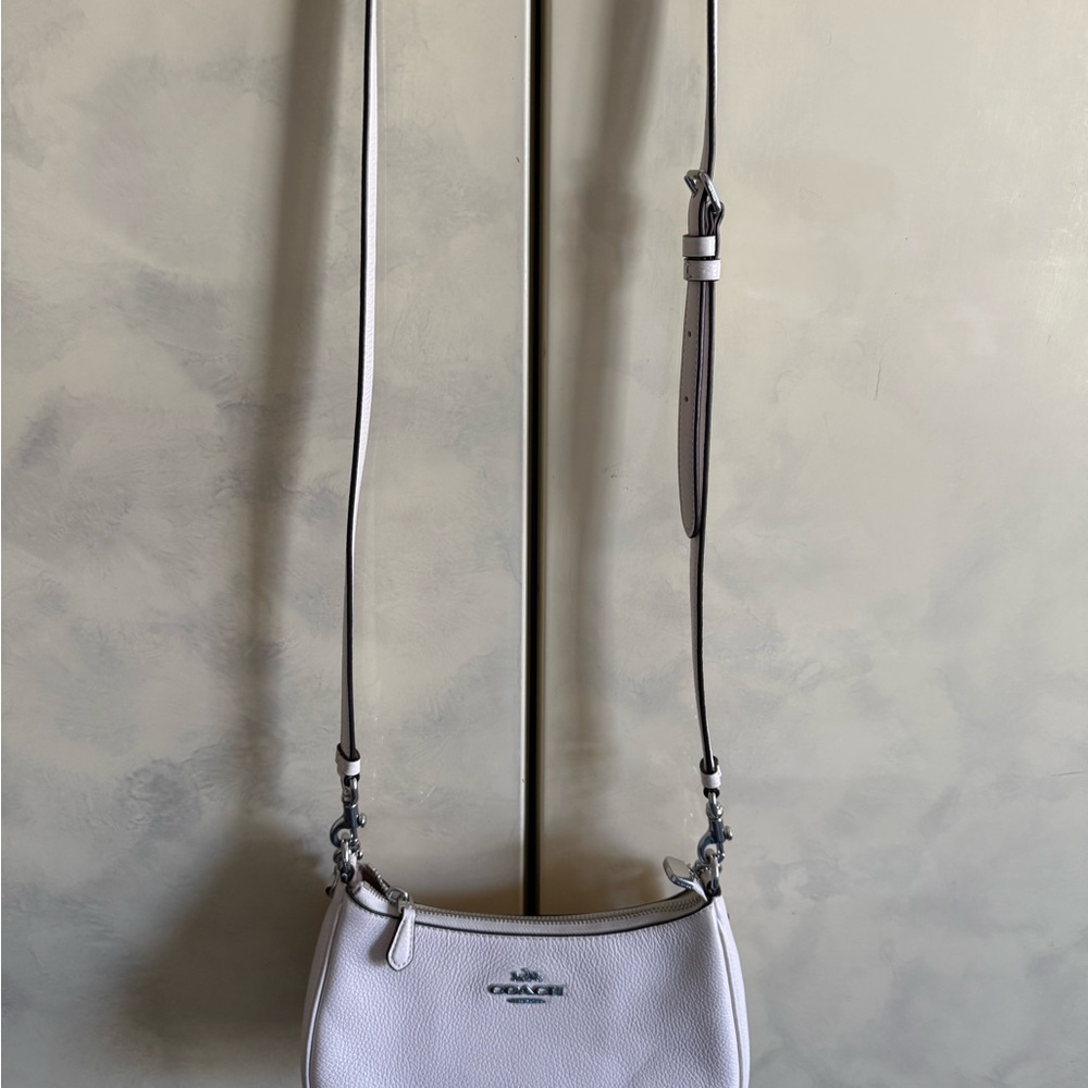 Coach White Crossbody Bag with Adjustable Strap